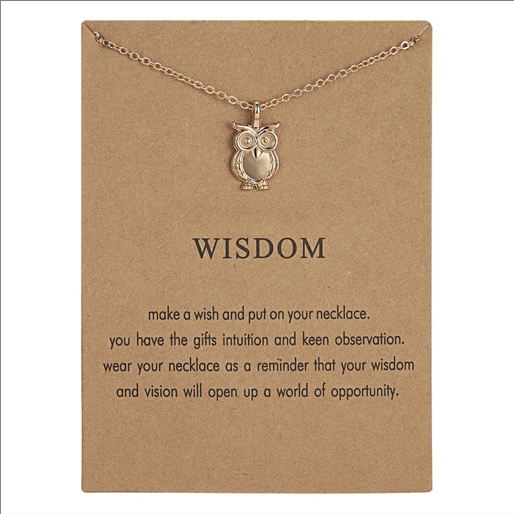 Make a Wish necklace. Owl. Wisdom